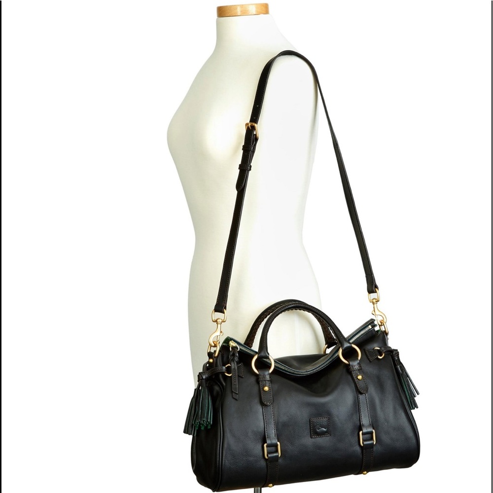 Dooney & Bourke Black leather Florentine Large Satchel